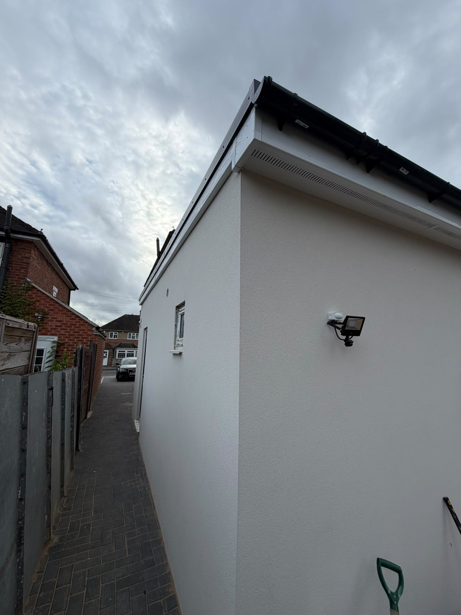 Finished single-storey extension