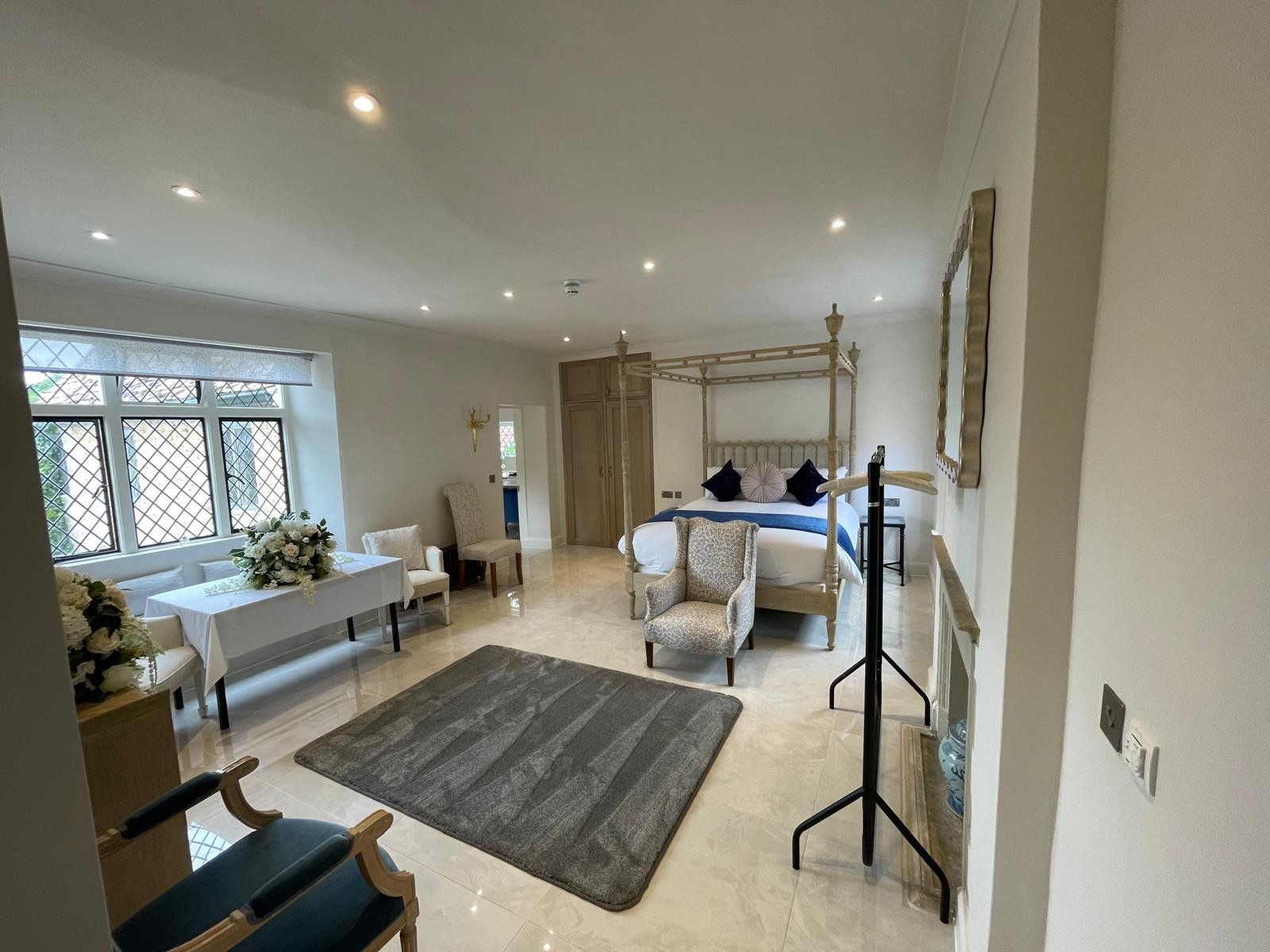 Bedroom refurbishment with four-poster bed